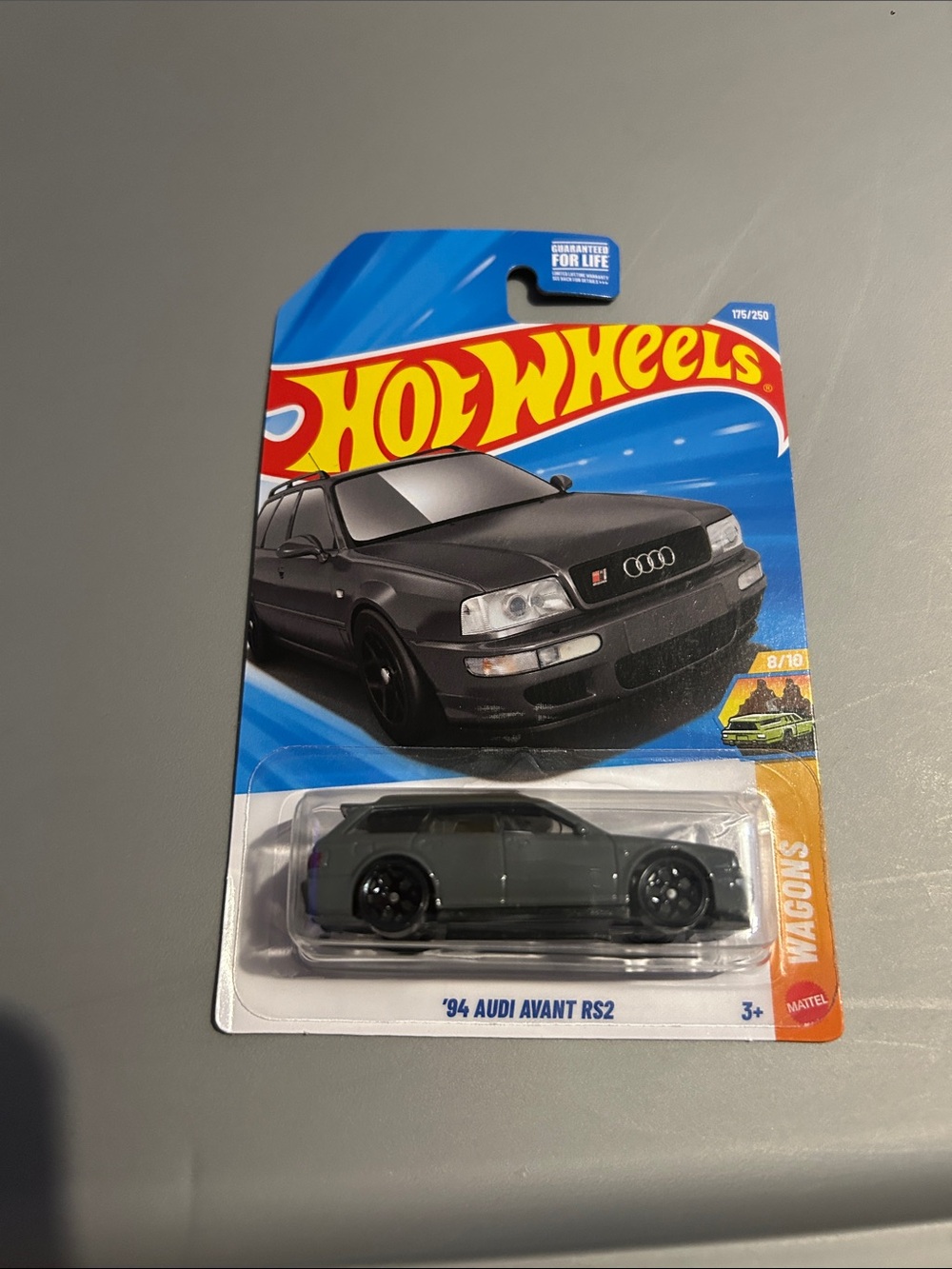 Mattel Hot Wheels '94 Audi Avant RS2 - Gray and Black